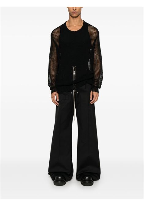 Black bela wide-leg trousers Rick owens - men RICK OWENS | RU01E5366TE09